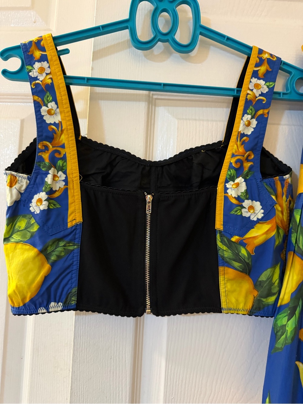 Blue & Yellow Floral Lemon top &Maxi Skirt - Women's - Picture 7 of 12